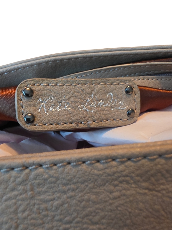 Kate Landry Tan Shoulder Bag with Turn-Lock Accent - Picture 5 of 5